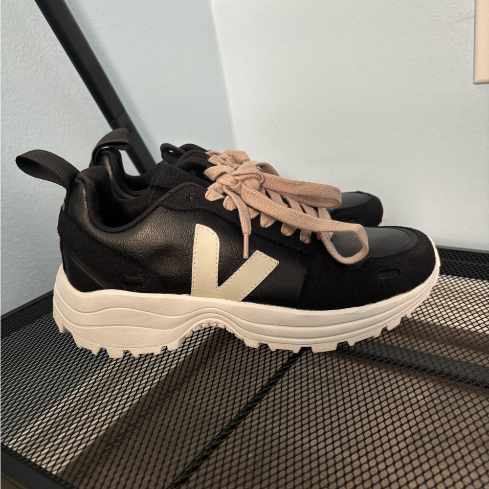 Veja Black and Tan Sneakers with Chunky Soles